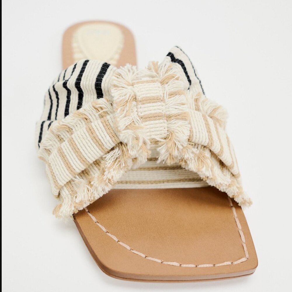 FLAT FABRIC SANDALS - Picture 4 of 5